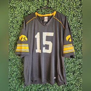 Mens 2XL Russell Iowa Hawkeyes #15 Jersey